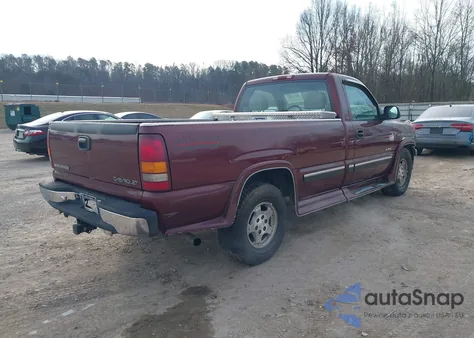 2000 Chevrolet Silverado 1500 Ls from USA, damaged, VIN 1GCEK14T4YE233548